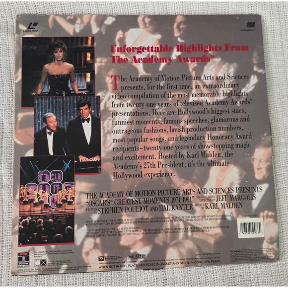 Oscar’s Greatest Moments LaserDisc 1992 Academy Awards Highlights 1971 to 1991 - Picture 2 of 5